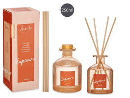 Acorde Mikado 250 ml con Varilla Jengibre y Dimensiones 8x8x12 cm (Set de 6)