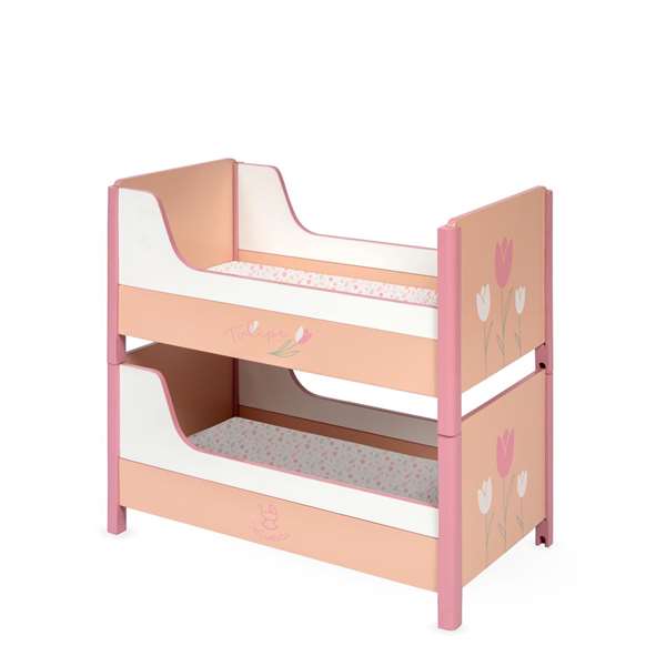 Decuevas Litera de Madera Blanca - Cama Nido con Escalera, para Niños a Partir de 3 Años, Necesita Montaje, Material Metal y Plástico