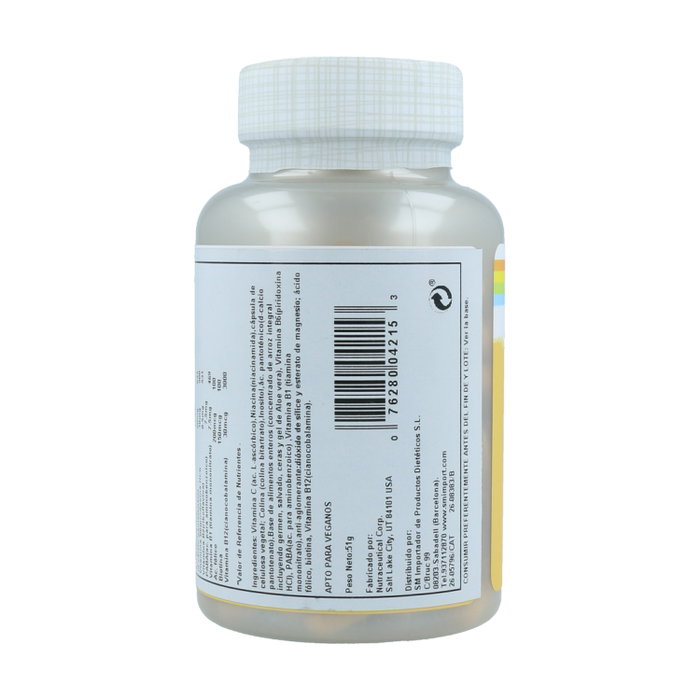 Solaray Nutritionally Balanced B-Stress 100 cápsulas