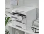Leitz Desk Cube Fichero Cajones Sobremesa, 2 Grandes y 2 Pequeños, Blanco/Gris