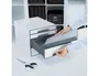 Leitz Desk Cube Fichero Cajones Sobremesa, 2 Grandes y 2 Pequeños, Blanco/Gris