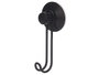 Berilo Percha Metal Negro Mate 1 Gancho Ventosa 13x5.5x5 cm (Set de 24)