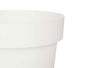 Ibergarden Maceta Plástico Blanca 25 cm Diámetro x 22.5 cm Alto (Set de 12)
