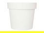 Ibergarden Maceta Plástico Blanca 25 cm Diámetro x 22.5 cm Alto (Set de 12)