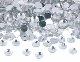 Innspiro Gemas Decorativas Acrílicas Círculo Transparente 10mm (2000u)