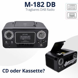 MUSE Radio CD con cassette y grabador AM/FM