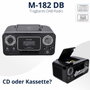 MUSE Radio CD con cassette y grabador AM/FM