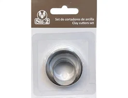 Sio-2 Cortadores Metálicos SIO-2 para Cerámica y Arcilla - Set de 3 Piezas Redondas - Herramientas para Manualidades y Modelado