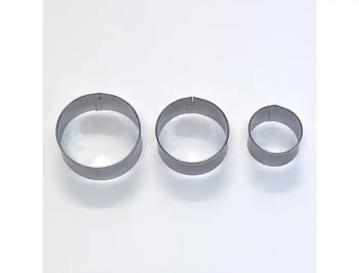 Sio-2 Cortadores Metálicos SIO-2 para Cerámica y Arcilla - Set de 3 Piezas Redondas - Herramientas para Manualidades y Modelado