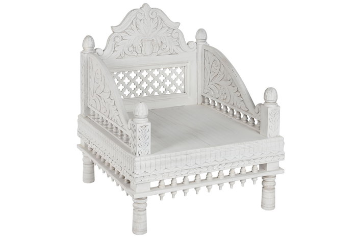 DKD Home Decor Sillón 77 x 90 x 73 cm Mango Poliéster