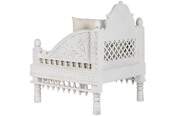 DKD Home Decor Sillón 77 x 90 x 73 cm Mango Poliéster