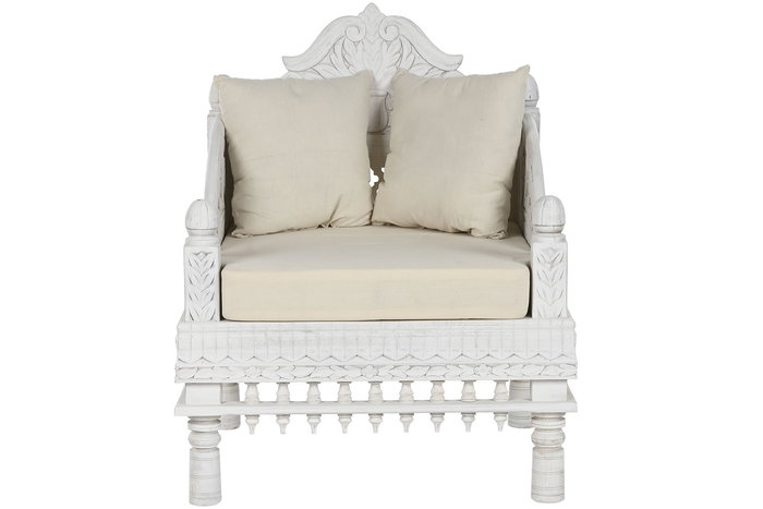 DKD Home Decor Sillón 77 x 90 x 73 cm Mango Poliéster