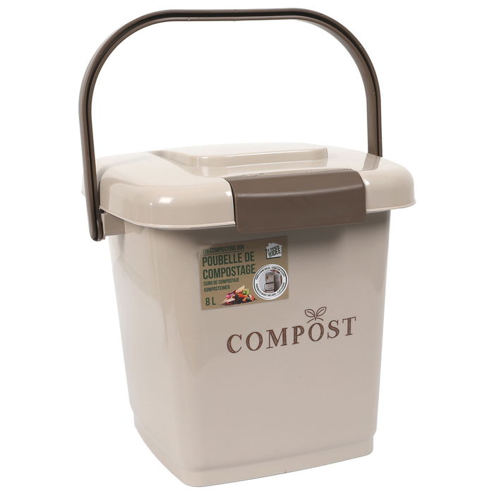 Je cherche une Idee Cubo Compost con Cubeta Per. 8 L para Residuos Orgánicos