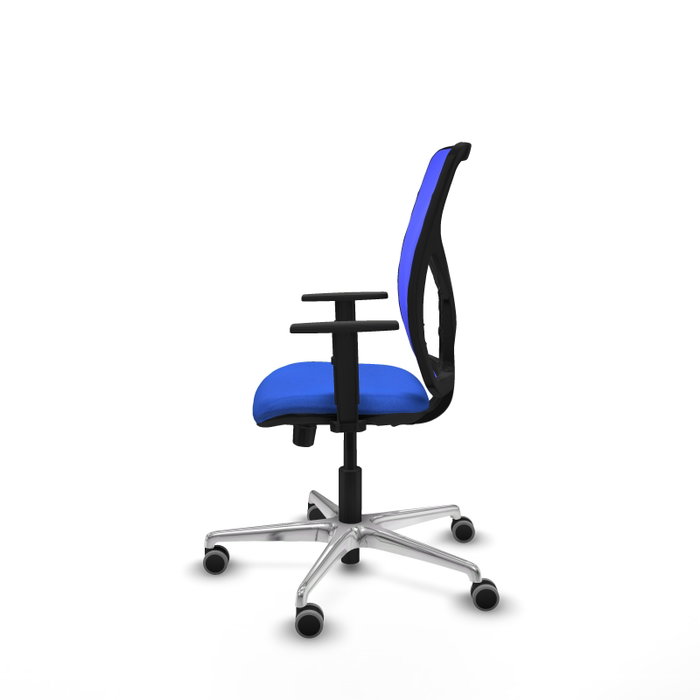 PIQUERAS Y CRESPO Silla de oficina Motilla Azul con Mecanismo Sincro/Traslack