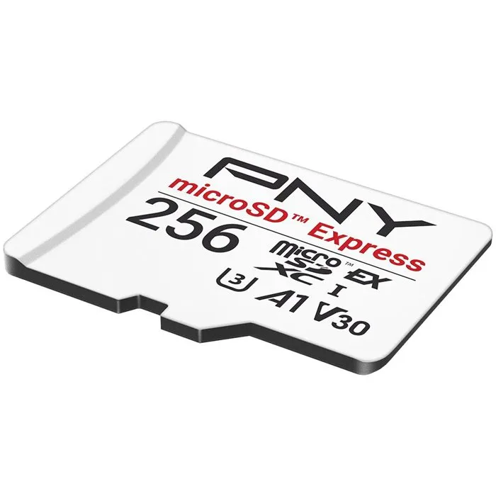 PNY Tarjeta de memoria microSDXC 256 GB microSD Express UHS-I U3 V30 A1 890/750 MB/s PNY0751492798783