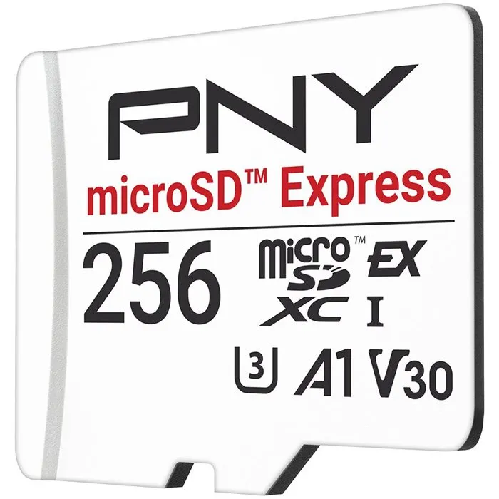 PNY Tarjeta de memoria microSDXC 256 GB microSD Express UHS-I U3 V30 A1 890/750 MB/s PNY0751492798783