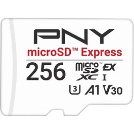 PNY Tarjeta de memoria microSDXC 256 GB microSD Express UHS-I U3 V30 A1 890/750 MB/s PNY0751492798783