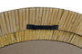 DKD Home Decor Espejo 5 x 60.5 x 60.5 cm Natural Ratán y Cristal Dimensiones Foto/Espejo 44.5x44.5 cm