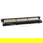 EQUIP 326626 Patch Panel 48 Puertos RJ45 Cat6A FTP 1U 19" Negro - 10 Gigabit Ethernet, Montaje en Rack
