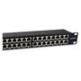 EQUIP Patchpanel 48x RJ45 Cat6A 19, 1U FTP Premium Negro