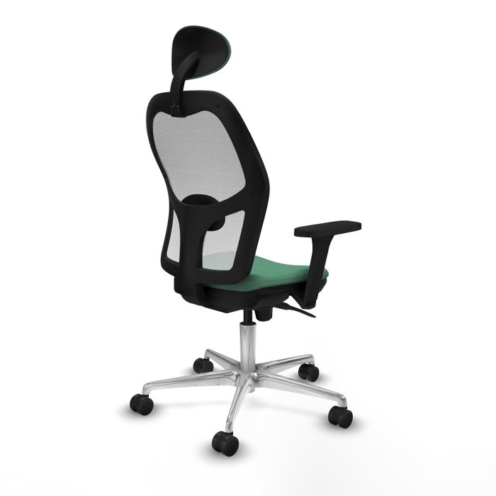 PIQUERAS Y CRESPO Silla de oficina Jorquera Verde esmeralda y Blanco