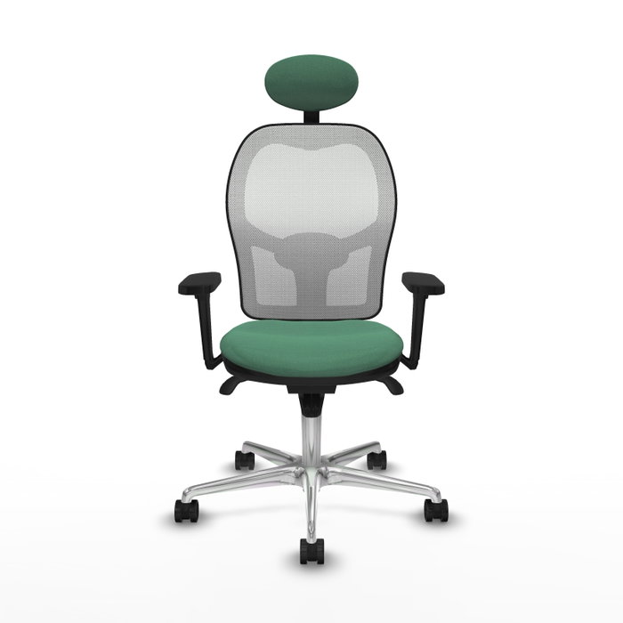 PIQUERAS Y CRESPO Silla de oficina Jorquera Verde esmeralda y Blanco