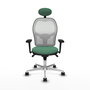 PIQUERAS Y CRESPO Silla de oficina Jorquera Verde esmeralda y Blanco