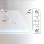 Pro Line Panel LED empotrable Lubuko 59,5x59,5cm 40W 4200K UGR19 IP44 Blanco