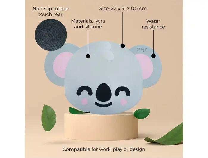Wondee Alfombrilla de ratón forma koala 220x310 mm Wondee Alfombrilla de ratón forma koala 220x310 mm