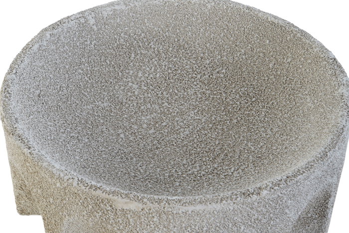 DKD Home Decor Centro de Mesa de Resina Blanco Rugoso 26x26x11 cm DKD Home Decor Centro de Mesa de Resina Blanco Rugoso 26x26x11 cm