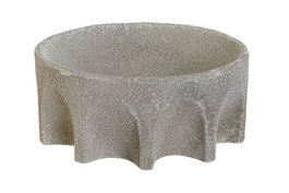 DKD Home Decor Centro de Mesa de Resina Blanco Rugoso 26x26x11 cm