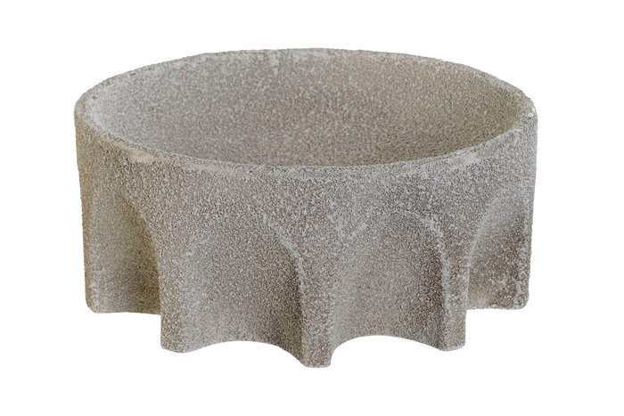 DKD Home Decor Centro de Mesa de Resina Blanco Rugoso 26x26x11 cm DKD Home Decor Centro de Mesa de Resina Blanco Rugoso 26x26x11 cm