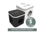 Fellowes Regleta Cubo con 3 Tomas de Corriente, 1 USB-A, 2 USB-C y Cable de 2 m, Negra