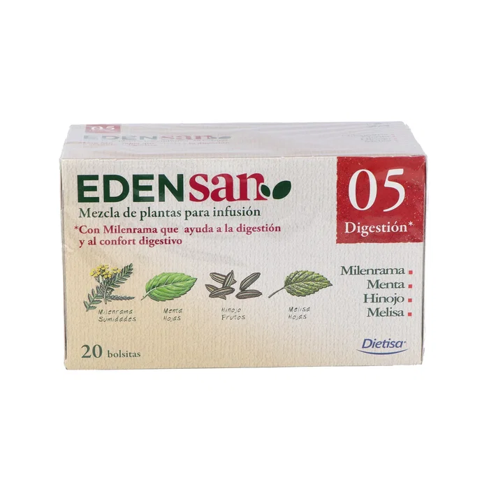 DIETISA EDENSAN 05 DIG 20 filtros de infusión digestiva de plantas medicinales