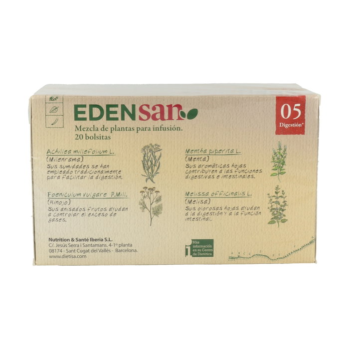 Dietisa Edensan 05 Dig Infusiones con 20 filtros Dietisa Edensan 05 Dig Infusiones con 20 filtros