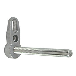 HERRAJES ALK Soporte Estante Zamak B-100 Zincado Crudo con Espárrago Herrajes para Muebles