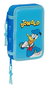 Plumier Doble Donald Azul 12.5 x 19.5 x 4 cm (28 piezas)