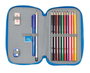 Plumier Doble Donald Azul 12.5 x 19.5 x 4 cm (28 piezas)