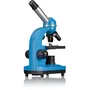 Bresser Microscopio para estudiantes SEL - BRESSER JUNIOR - aumento 40x-1600x - kit de experimentación - azul - BRE4007922042268