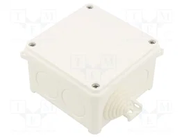SIMET Caja de conexiones IP67 blanca de 88x88x55mm