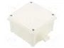 SIMET Caja de conexiones IP67 blanca de 88x88x55mm