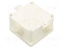 SIMET Caja de conexiones IP67 blanca de 88x88x55mm