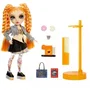 MGA Rainbow High Sparkle & Shine Clementine - Naranja con Piernas de Purpurina Líquida