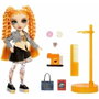 MGA Rainbow High Sparkle & Shine Clementine - Naranja con Piernas de Purpurina Líquida