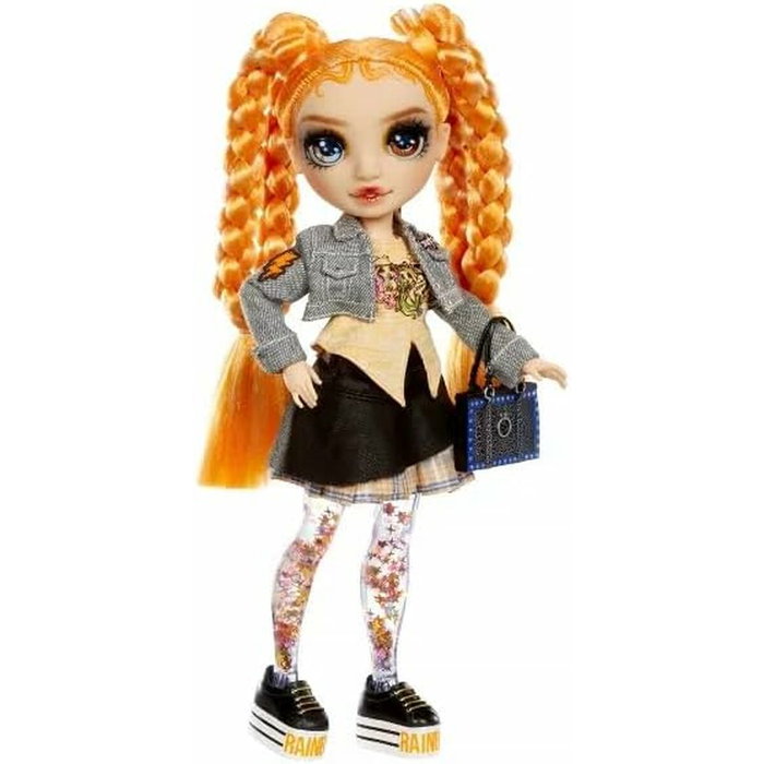 MGA Rainbow High Sparkle & Shine Clementine - Naranja con Piernas de Purpurina Líquida