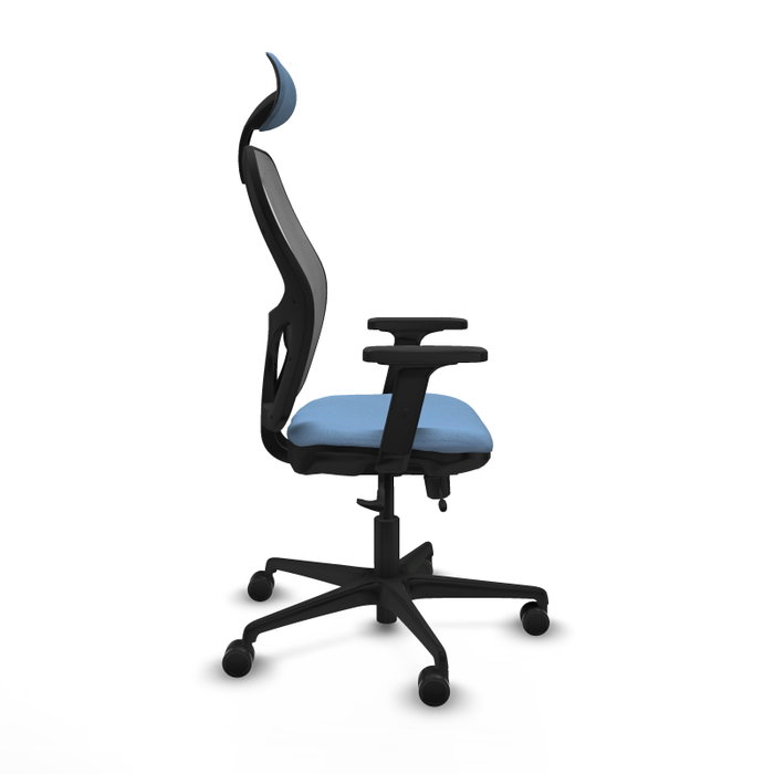 PIQUERAS Y CRESPO Silla de oficina Jorquera con mecanismo Sincro/Traslack, Azul cielo y Gris PIQUERAS Y CRESPO Silla de oficina Jorquera con mecanismo Sincro/Traslack, Azul cielo y Gris