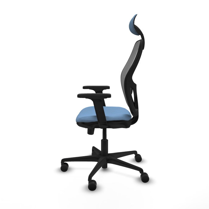PIQUERAS Y CRESPO Silla de oficina Jorquera con mecanismo Sincro/Traslack, Azul cielo y Gris PIQUERAS Y CRESPO Silla de oficina Jorquera con mecanismo Sincro/Traslack, Azul cielo y Gris