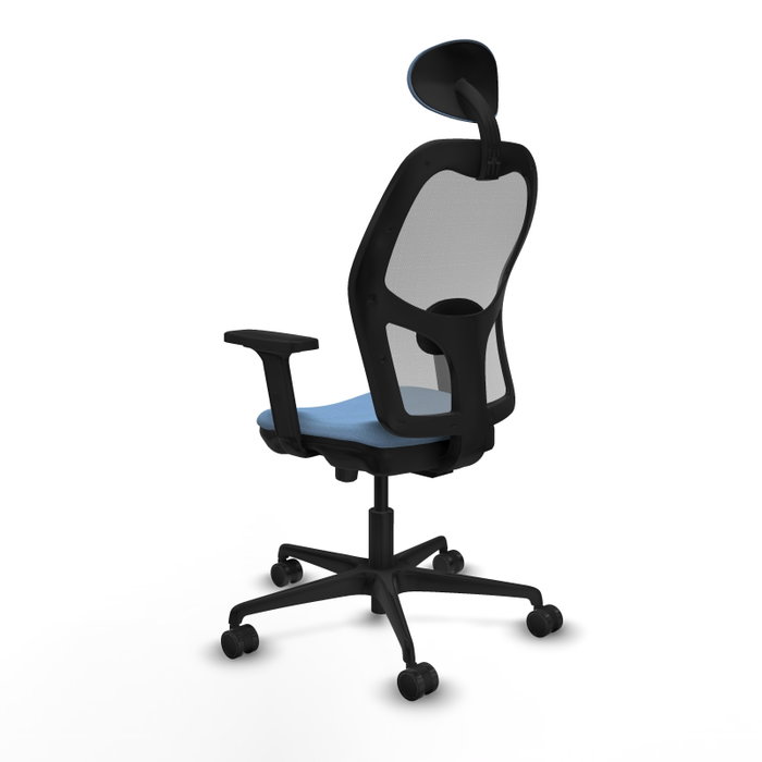PIQUERAS Y CRESPO Silla de oficina Jorquera con mecanismo Sincro/Traslack, Azul cielo y Gris PIQUERAS Y CRESPO Silla de oficina Jorquera con mecanismo Sincro/Traslack, Azul cielo y Gris