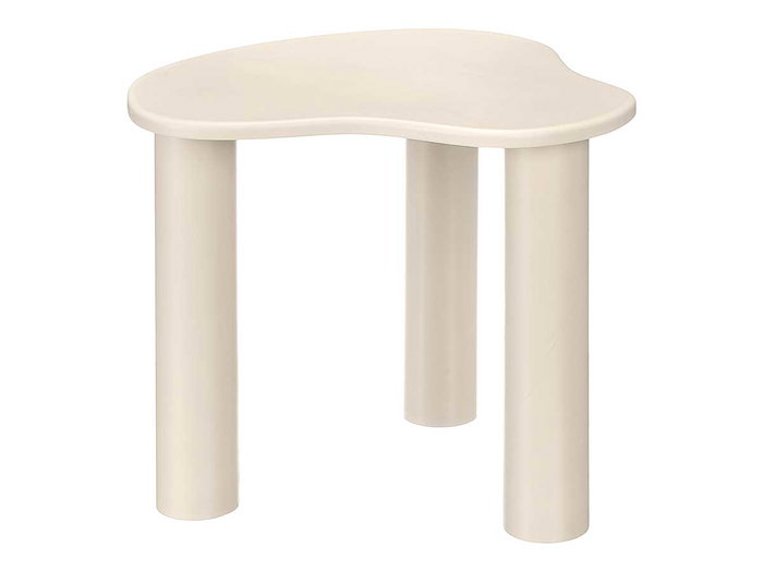 Giftdecor Mesa Auxiliar Forma Gris Beige, Tablero MDF, 45x45x40 cm (Montada)