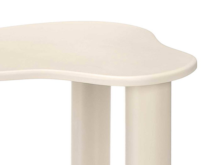 Giftdecor Mesa Auxiliar Forma Gris Beige, Tablero MDF, 45x45x40 cm (Montada)